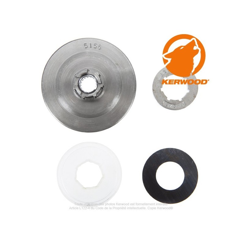 Pignon tronçonneuse à bague 3/8". 8 dents. HUSQVARNA