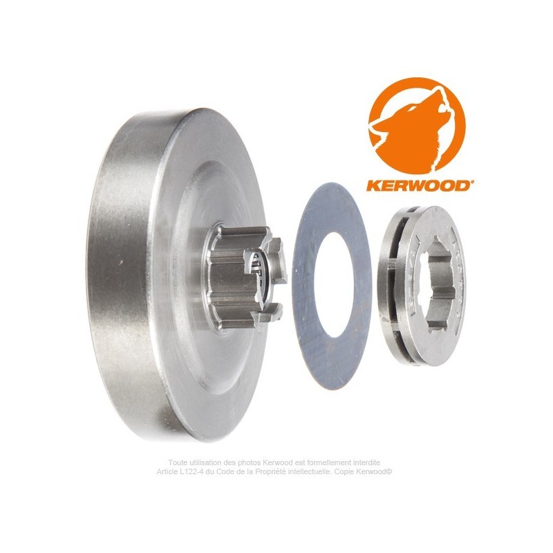 Pignon tronçonneuse à bague 3/8". 8 dents. HUSQVARNA