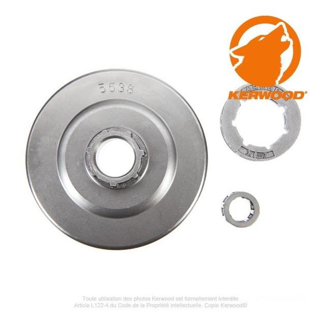 Pignon tronçonneuse à bague 3/8". 7 dents. STIHL