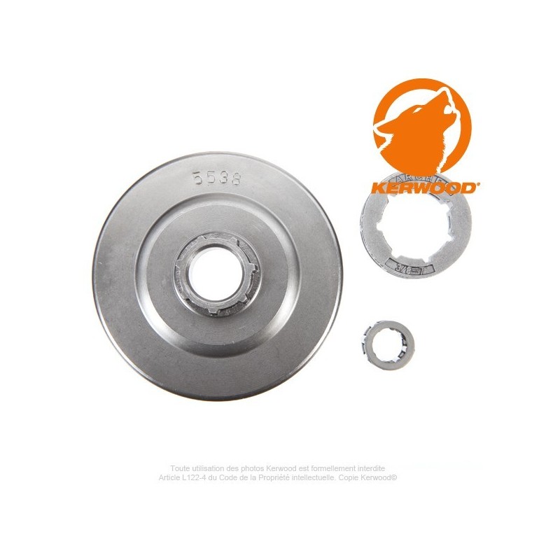 Pignon tronçonneuse à bague 3/8". 7 dents. STIHL