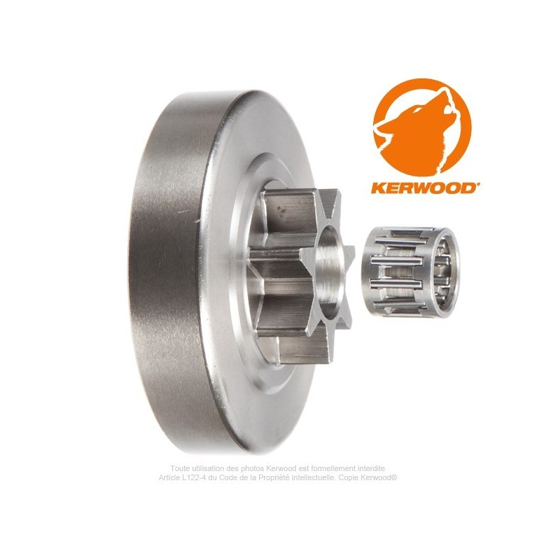 Pignon tronçonneuse étoile 3/8". 7 dents. SOLO