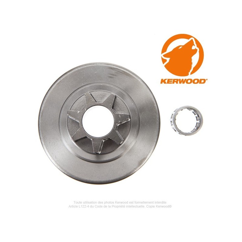 Pignon tronçonneuse étoile 3/8". 7 dents. SOLO