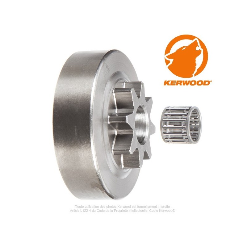 Pignon tronçonneuse étoile 3/8". 8 dents. Dolmar