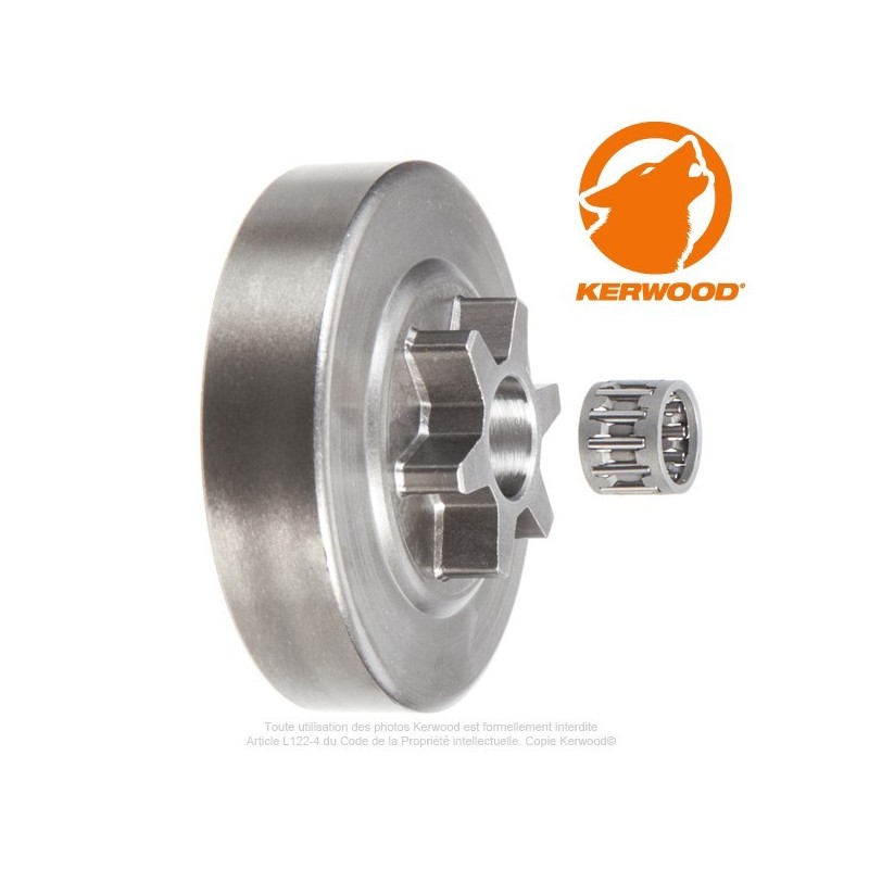 Pignon tronçonneuse étoile 3/8"LP. 6 dents. Alpina