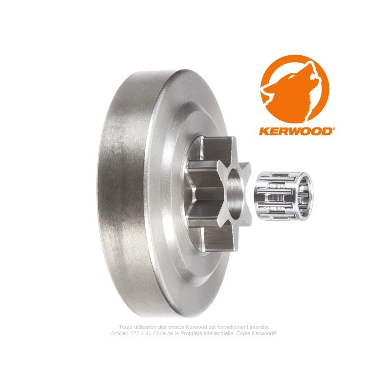 Pignon tronçonneuse étoile 3/8"LP. 6 dents. Dolmar