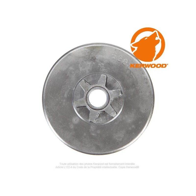 Pignon tronçonneuse étoile 3/8"LP. 6 dents. Dolmar