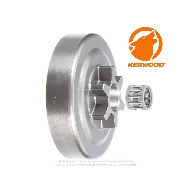 Pignon tronçonneuse étoile 3/8"LP. 6 dents. Husqvarna