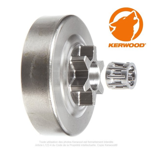 Pignon tronçonneuse étoile 3/8"LP. 6 dents. OLEO MAC