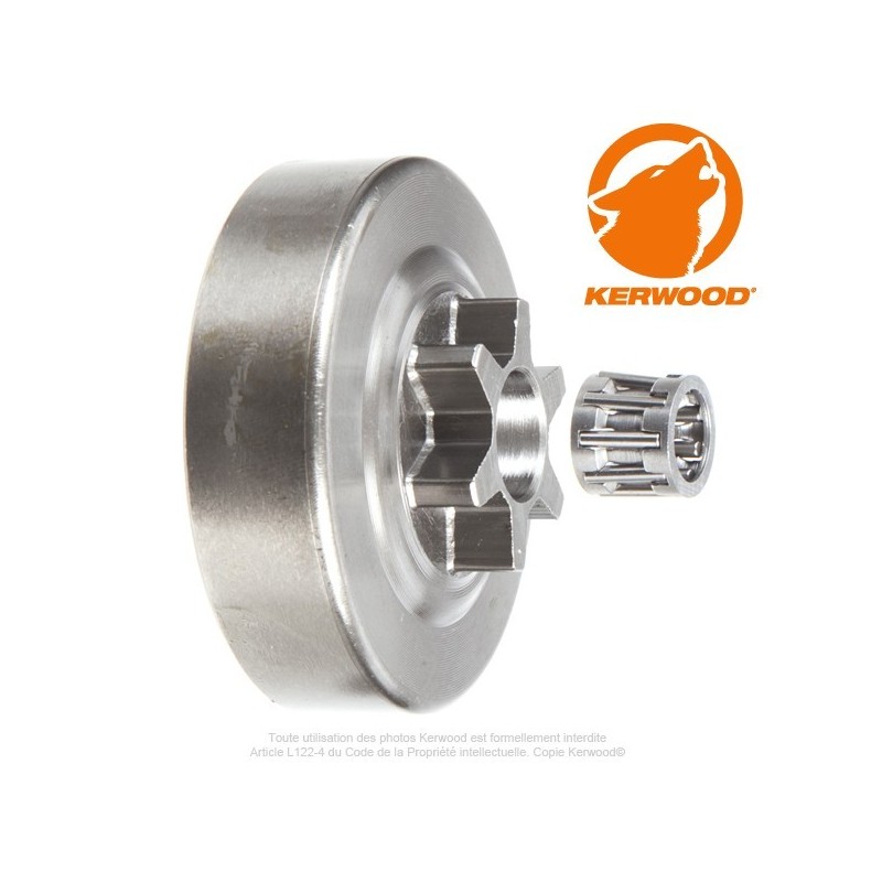 Pignon tronçonneuse étoile 3/8"LP. 6 dents. OLEO MAC