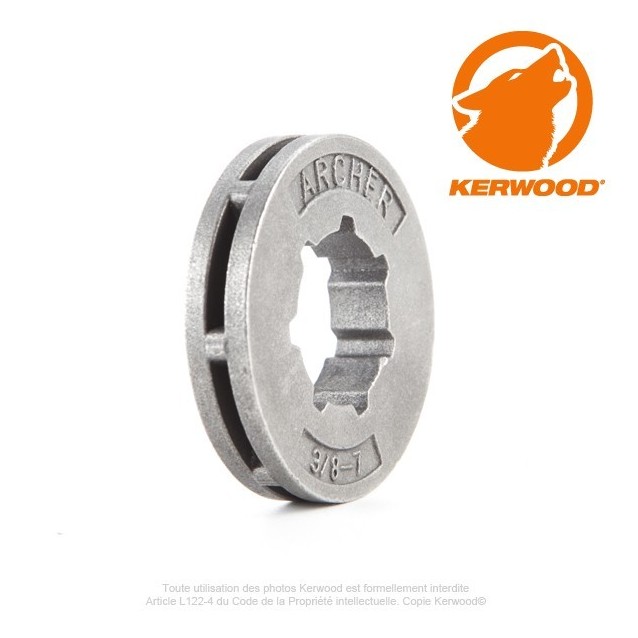 Bague mini pour pignon tronçonneuse 7 dents 3/8". Bague mini pour pignon tronçonneuse 7 dents 3/8".