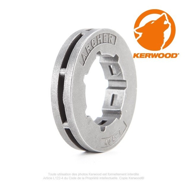 Bague standard pour pignon tronçonneuse 7 dents 0,404". Bague standard pour pignon tronçonneuse 7 dents 0,404".