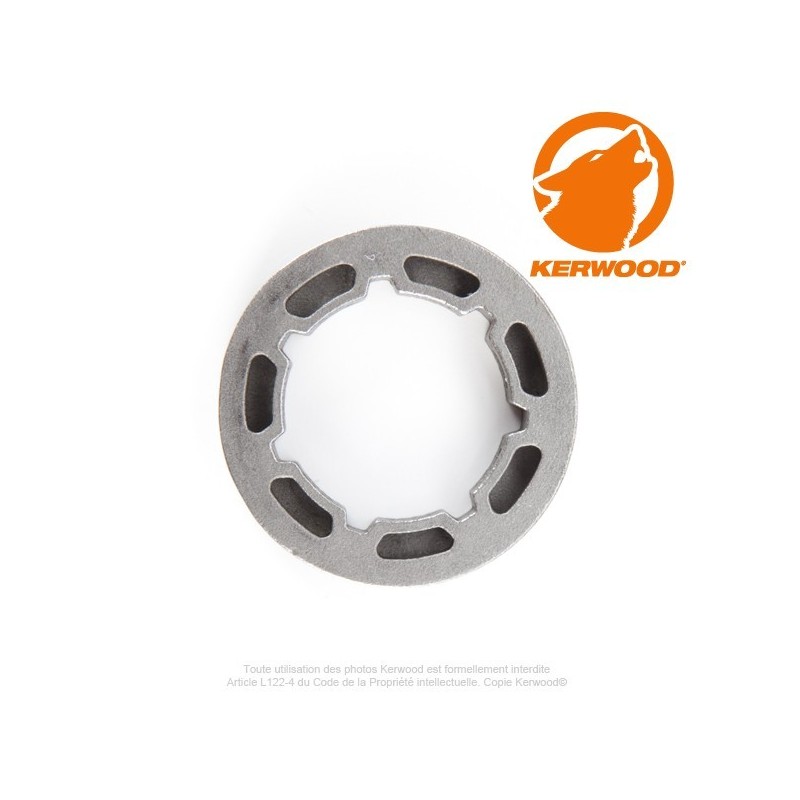 Bague standard pour pignon tronçonneuse 7 dents 3/8". 