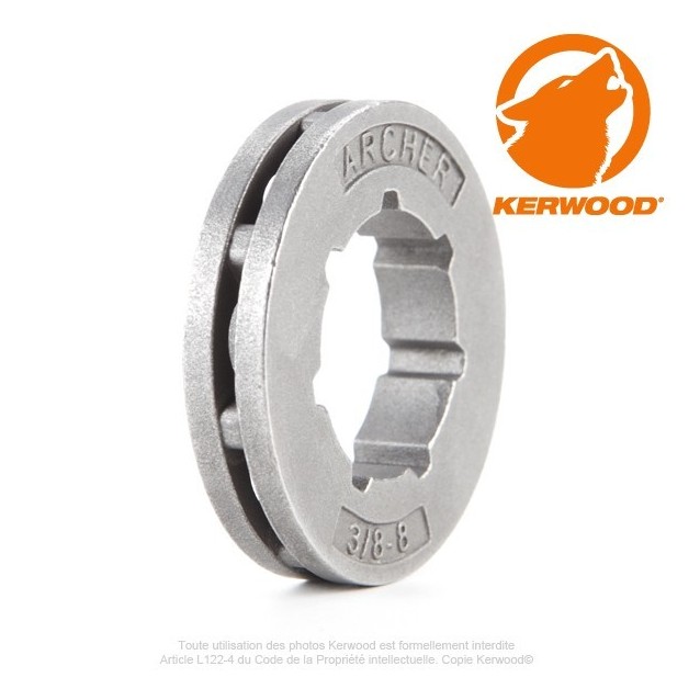 Bague standard pour pignon tronçonneuse 8 dents 3/8". Bague standard pour pignon tronçonneuse 8 dents 3/8".