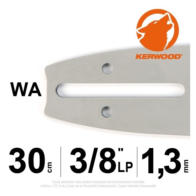 Guide KERWOOD 30cm 3/8" LP. 1,3 mm. 12B2KCWA