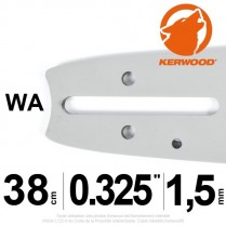 Guide Kerwood. 38 cm, 0,325". 1,5 mm. 15C3KLWA