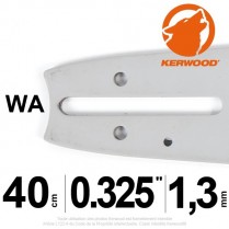 Guide Kerwood. 40 cm, 0,325". 1,3 mm. 16C2KLWA