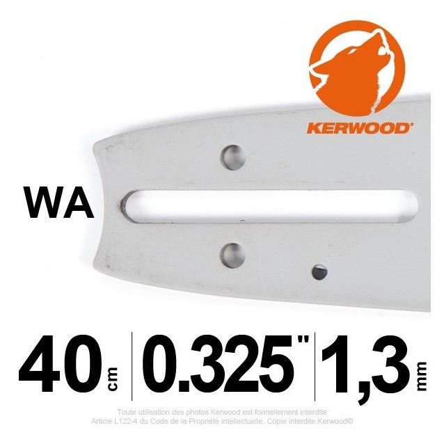 Guide Kerwood. 40 cm, 0,325". 1,3 mm. 16C2KLWA Guide Kerwood. 40 cm, 0,325". 1,3 mm. 16C2KLWA