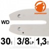 Guide KERWOOD. 30cm 3/8" LP. 1.3 mm. 12B2KCWD