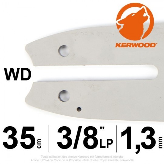 Guide KERWOOD .35cm 3/8" LP. 1.3 mm. 14B2KCWD