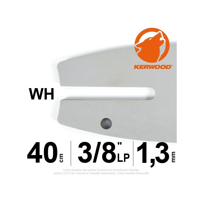 Guide Kerwood. 40 cm, 3/8"LP. 1,3 mm. 16B2KCWH