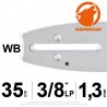 Guide Kerwood. 35 cm, 3/8"LP. 1,3 mm. 14B2KCWB Guide Kerwood. 35 cm, 3/8"LP. 1,3 mm. 14B2KCWB