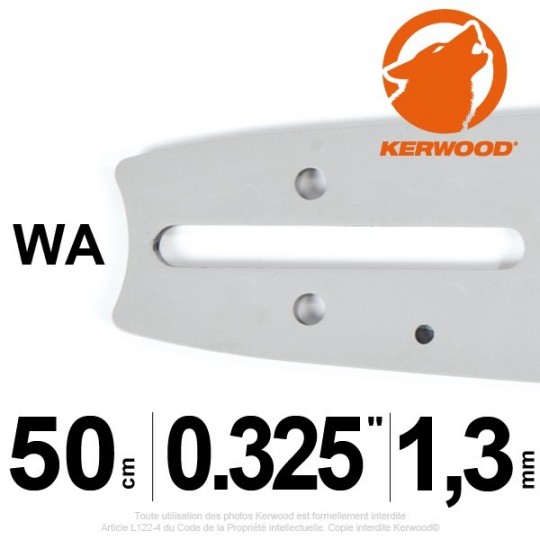 Guide Kerwood. 50 cm, 0,325". 1,3 mm. 20C2KLWA