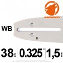 Guide tronçonneuse Kerwood. 38cm. 0,325. 1,5 mm. 15C3KSWB