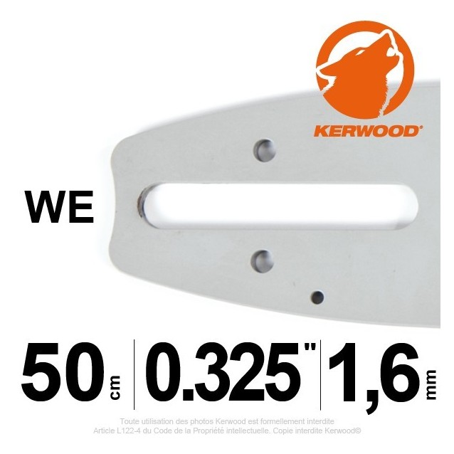 Guide Kerwood. 50 cm, 0,325". 1,6 mm. 20C4KLWE