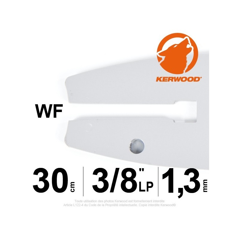 Guide Kerwood. 30 cm, 3/8"LP. 1,3 mm. 12B2KCWF