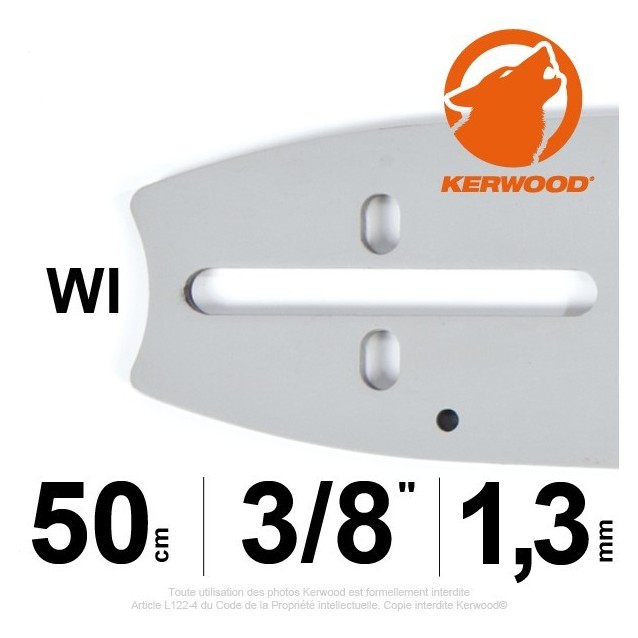 Guide Kerwood. 50 cm, 3/8". 1,3 mm. 20A2KLWI