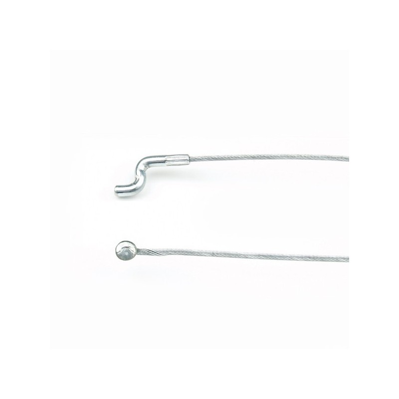 Cable souple diam 1,9 mm. L : 2 m . Tête 6,4 mm et Z diam 4 mm