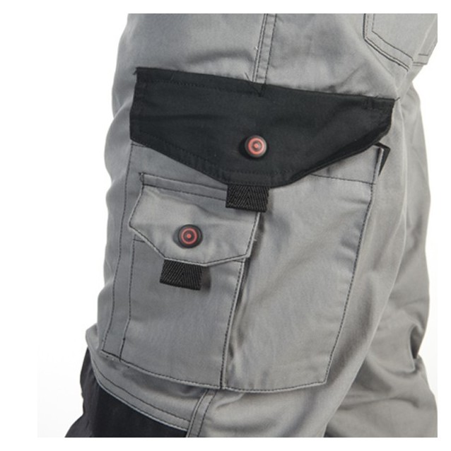 Pantalon tissu léger Gris / Noir taille2