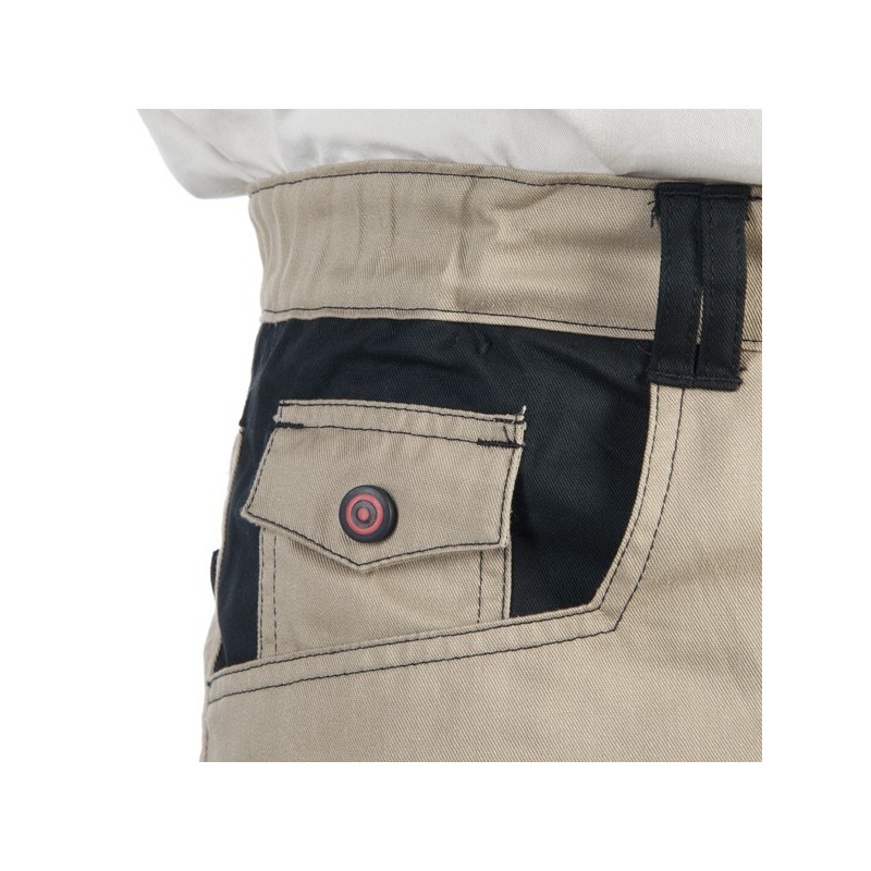 Pantalon tissu léger Beige / Noir taille 1