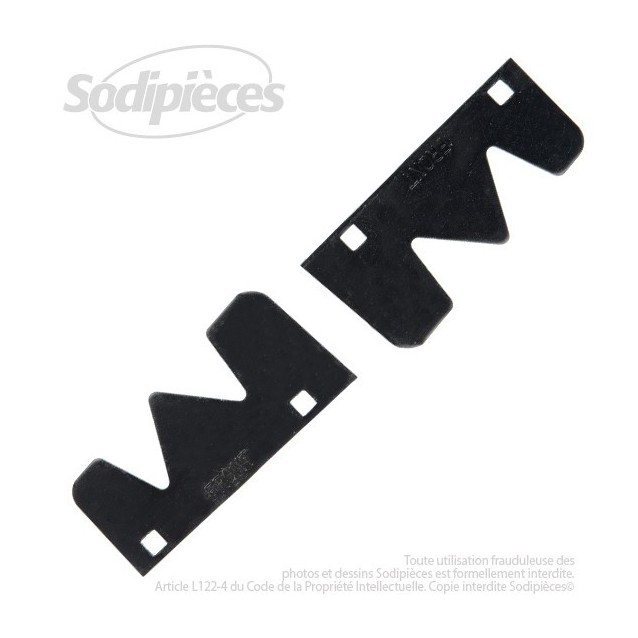 Ailettes de lame Ariens 527011. ( jeu de 2 )