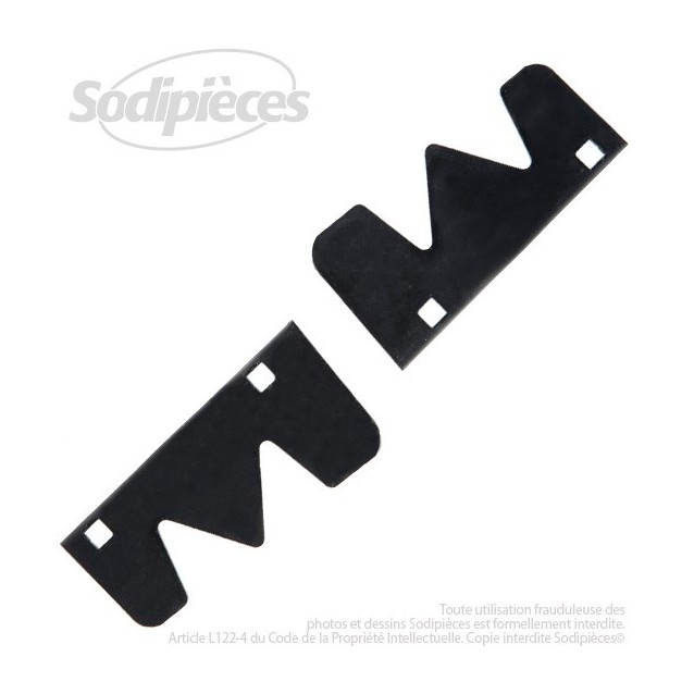Ailettes de lame Ariens 527011. ( jeu de 2 )