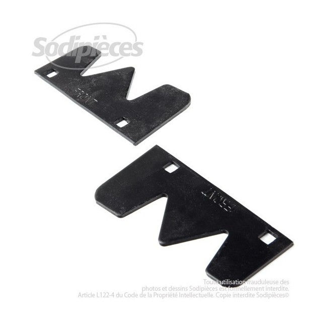 Ailettes de lame Ariens 527011. ( jeu de 2 )