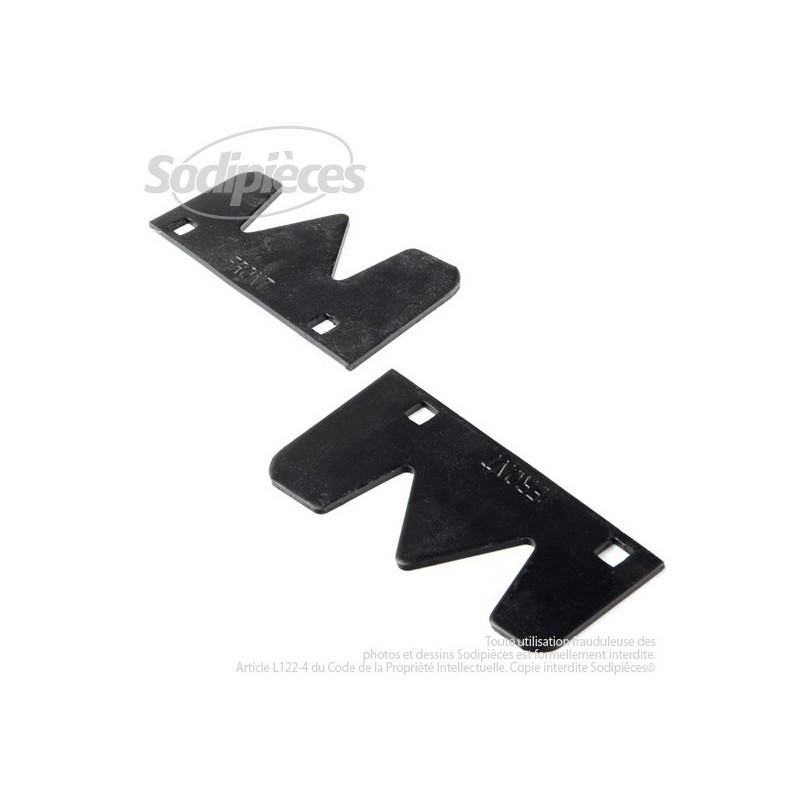 Ailettes de lame Ariens 527011. ( jeu de 2 )