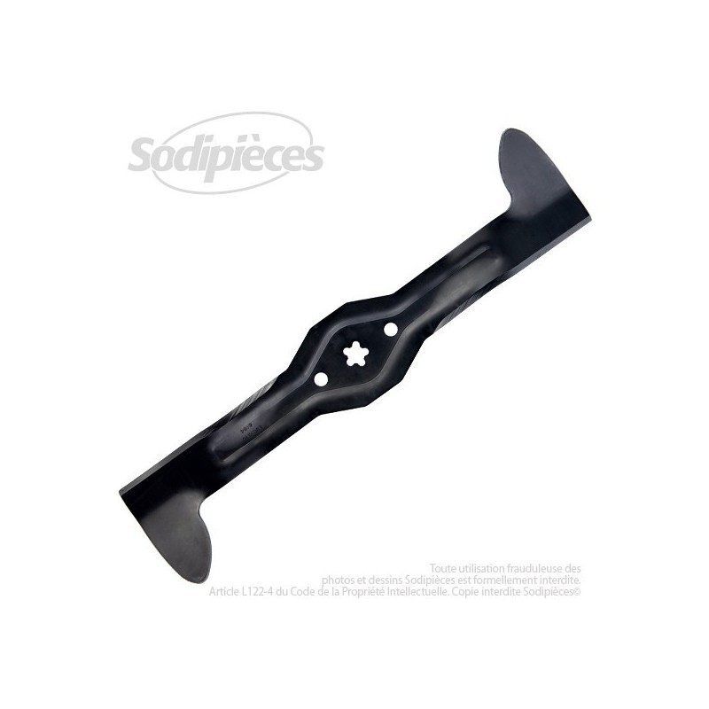 Lame. Coupe 54,3 cm. Section 57 x 4. Alèsage étoilé 5 pointes