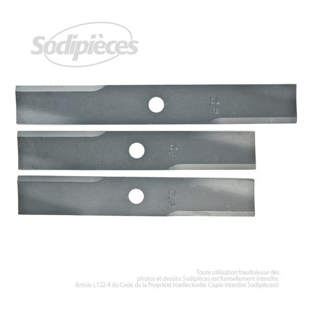 Lame pour Toro 107982, 107983. Coupe 30,8 cm et 35,6 cm ( livré par 3)