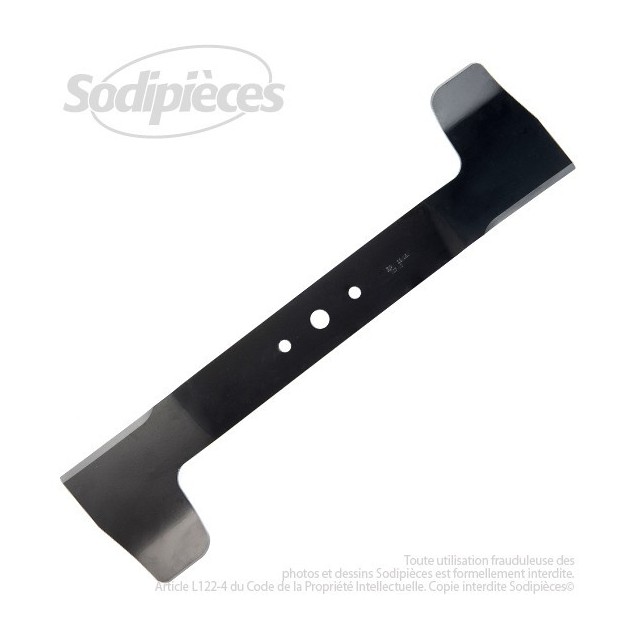 Lame . Coupe 52 cm. Section 55 x 4. Alèsage 16. Coupe à gauche