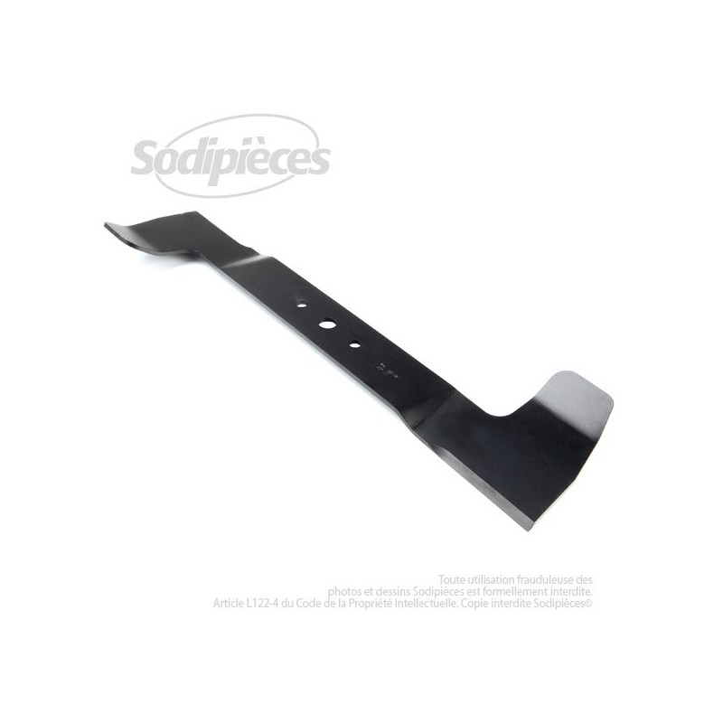 Lame . Coupe 52 cm. Section 55 x 4. Alèsage 16. Coupe à gauche