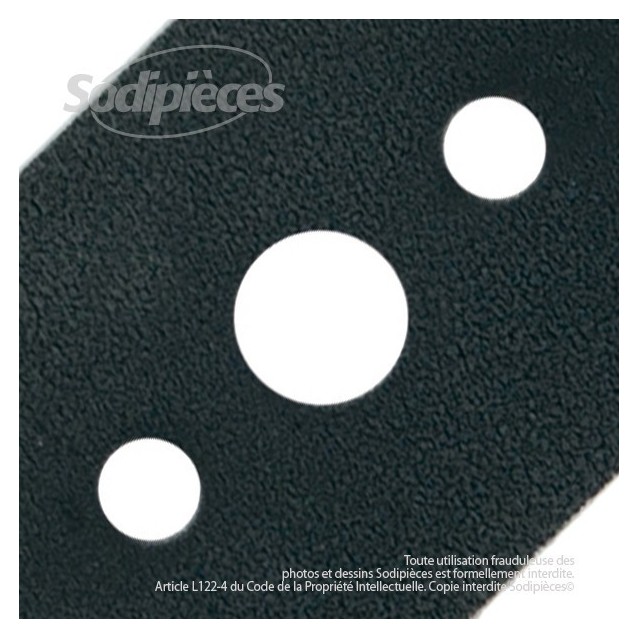 Lame. Coupe 53 cm. Section 64 x 5,2. Alèsage 15,9.