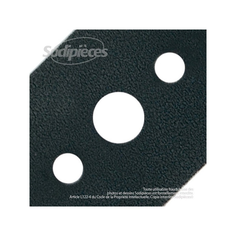 Lame. Coupe 53 cm. Section 64 x 5,2. Alèsage 15,9.