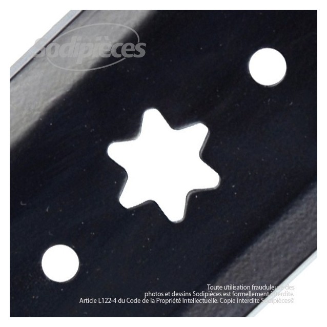 Lame pour MTD 742-0646  942-0646. Coupe 48,9 cm