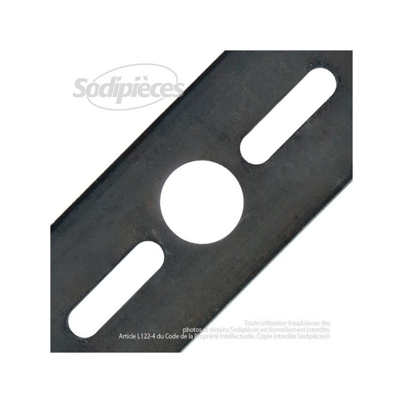 Lame universelle cintrée 40 cm. Alésage 25,4 mm