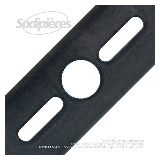 Lame universelle cintrée 56 cm. Alésage 25,4 mm