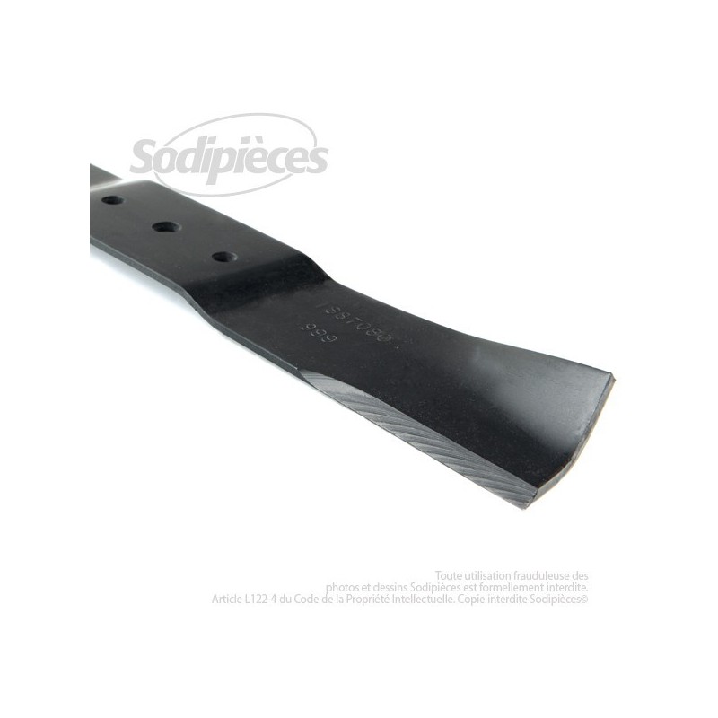 Lame pour MTD 7420129. 942-0129B. Coupe 37,5 cm