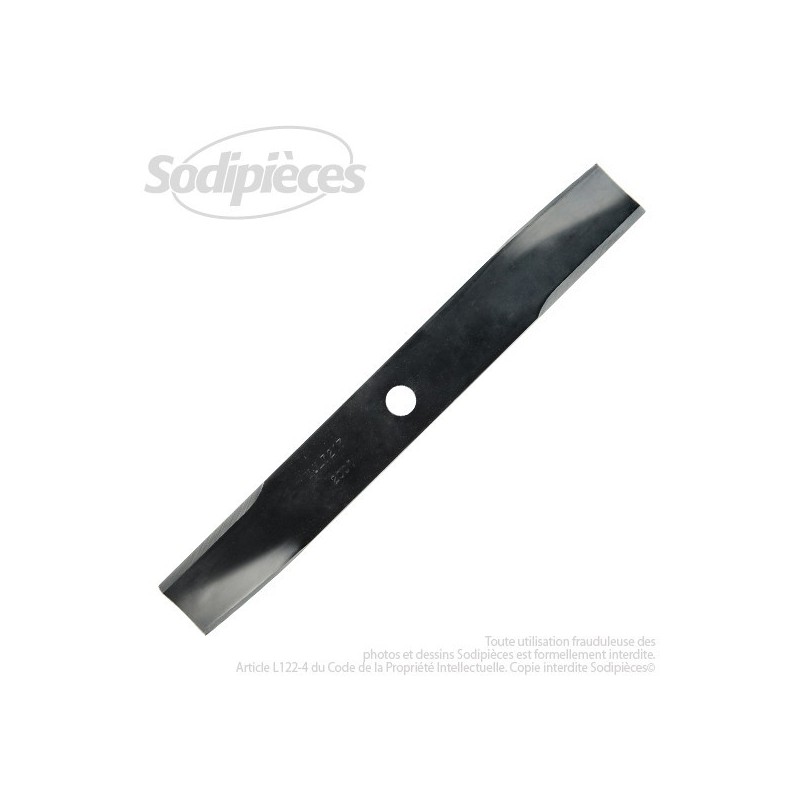 Lame. Coupe 41 cm. Section 50 x 5. Alèsage 19.