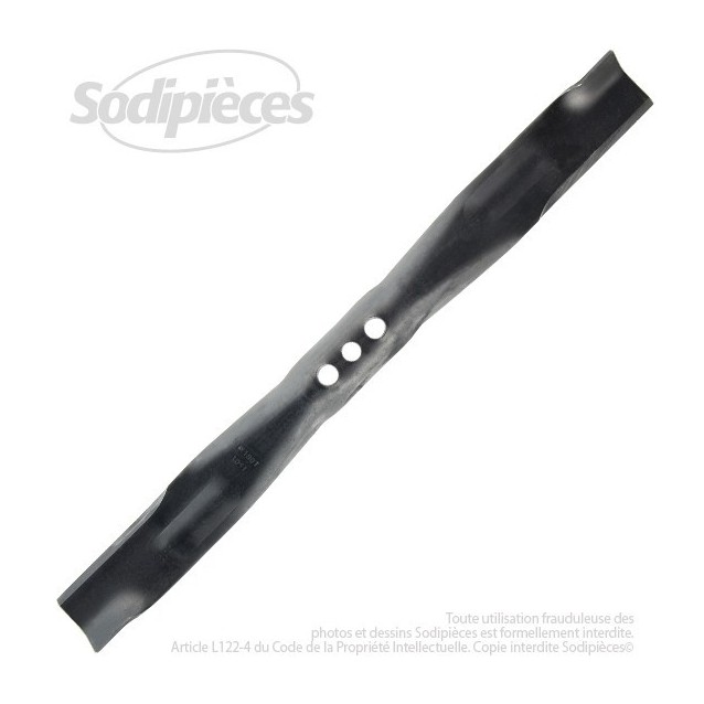 Lame. Coupe 53,3 cm. Section 50 x 4. Alèsage 10.