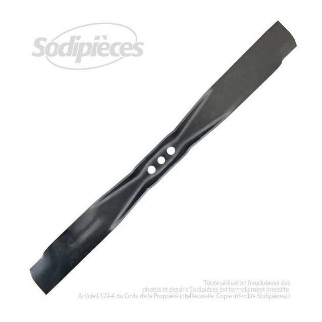 Lame. Coupe 53,3 cm. Section 50 x 4. Alèsage 10.